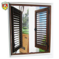 2018 hot sale security luxury jalousie window shutter aluminum wooden louvered windows with AS/NZ2208